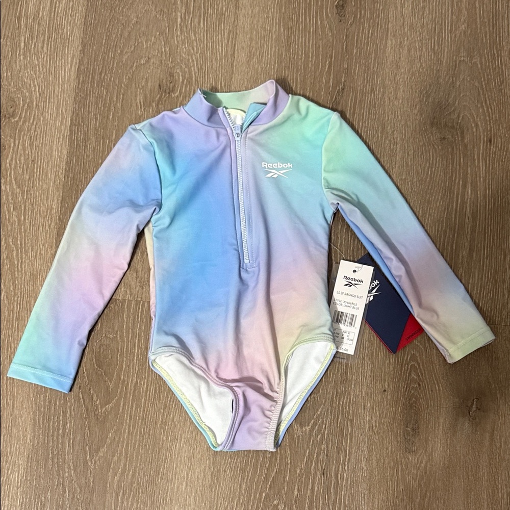 Reebok Kids Pastel Long Sleeve Rashguard
